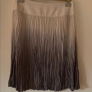 Talbots Cream and Gray A-Line Skirt